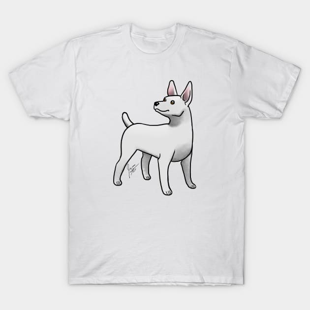 Dog - Rat Terrier - White T-Shirt by Jen's Dogs Custom Gifts and Designs